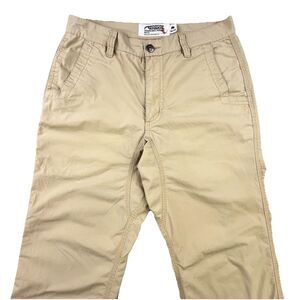 Mountain Khakis Stretch Poplin Pant Men’s 30x30 Tan Slim Fit Lightweight Hiking